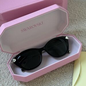 Swarovski Elegant Black Sunglasses
